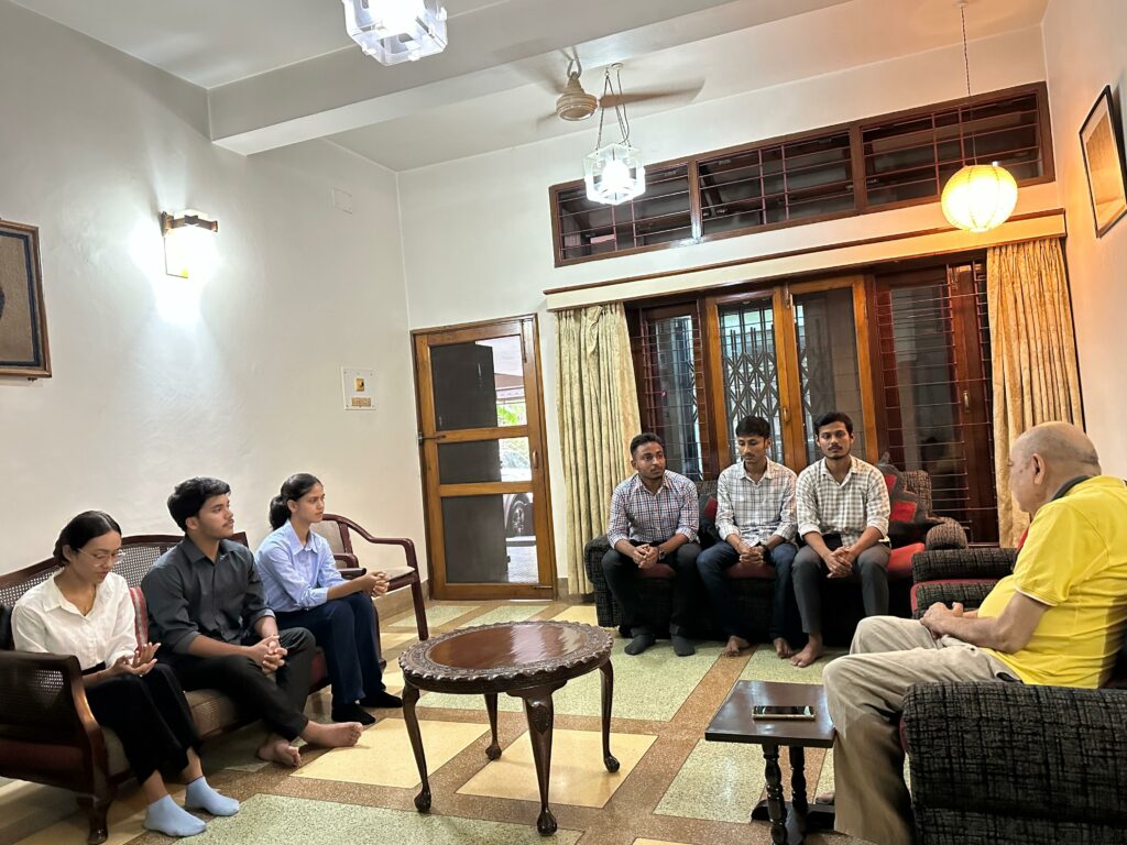 Education Fellowship recipients in an interactive session with Mr. Satyamrit Kagti, President, SCKCT during their annual visit to the SCKCT Office