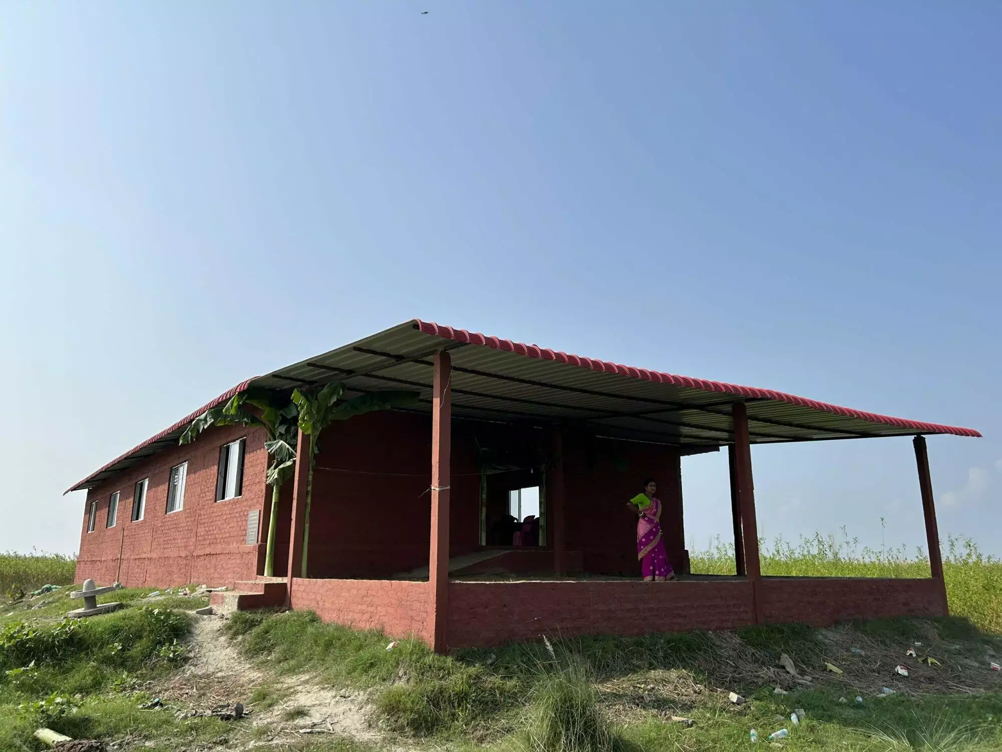 Permanent Flood Shelter constructed at Boralimari, Hoiborgaon, Morigaon