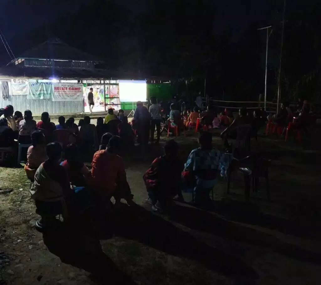 Screening for adults at Relief Camp